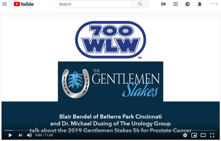 WLW radio – Dr. Michael Dusing talks about the 2019 Gentlemen Stakes 5k